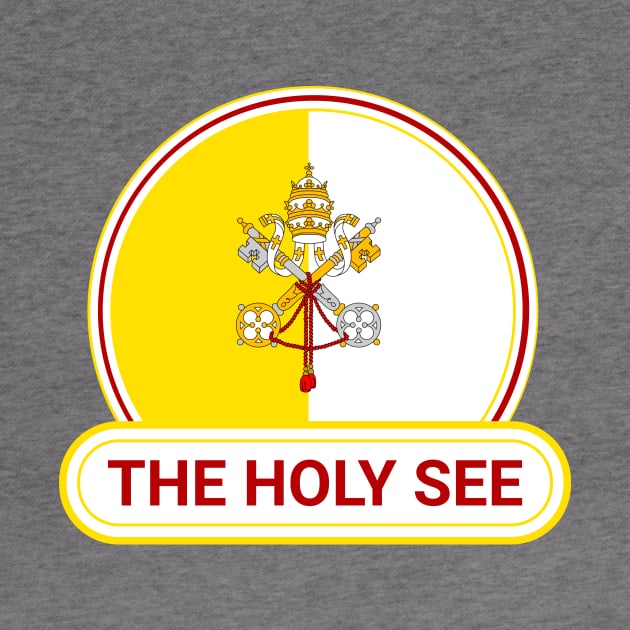 Vatican City - The Holy See Country Badge - The Holy See Flag by Yesteeyear